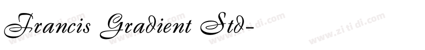 Francis Gradient Std字体转换
